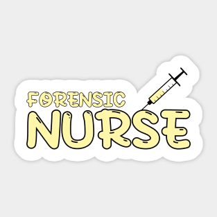 Forensic Nurse Yellow Sticker